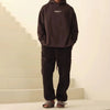 Mens Casual Autumn and Winter Plush Straight Pants