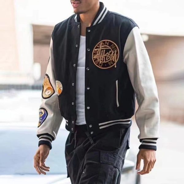 Mens American Street Hip-Hop Functional Jacket