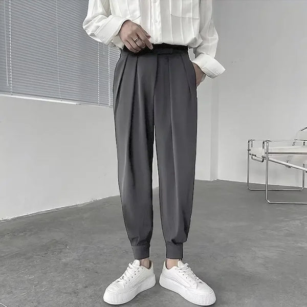 Mens Spring and Autumn Fashionable Loose Casual Harem Pants