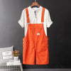 Mens Casual Shorts Patchwork Overalls