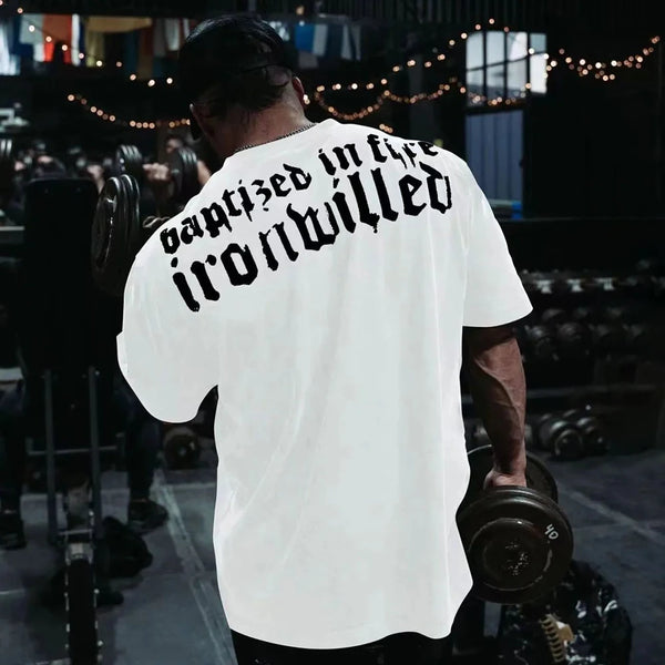 Mens Street Hip Hop Print T-Shirt