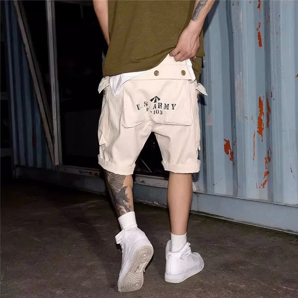 Mens Casual Fashion Big Pocket Cargo Shorts