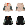 Mens Summer Workwear Loose Street Color Block Shorts