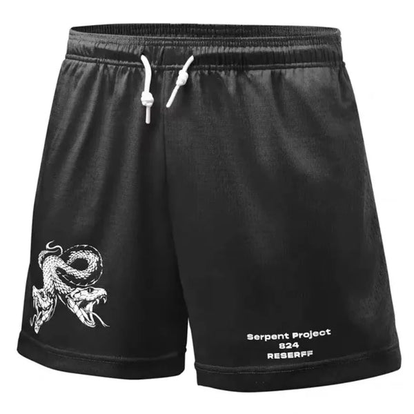 Mens Sport Breathable Quick-drying Printed Shorts