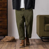 Mens Spring and Autumn Loose Cargo Trousers