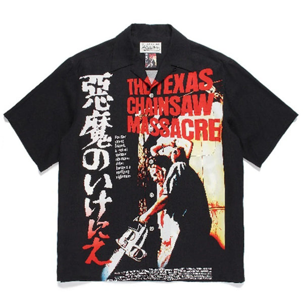 Mens Street Hip Hop Loose Printed Shirt
