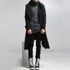 Mens Loose Trendy Hooded Trench Coat