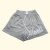 Mens Breathable Sports Embroidered Gym Shorts