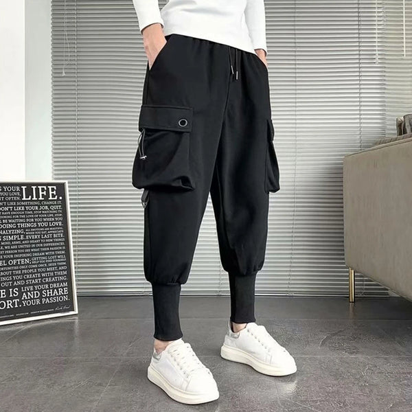 Mens Loose Overalls, Harem Pants, Casual Trousers
