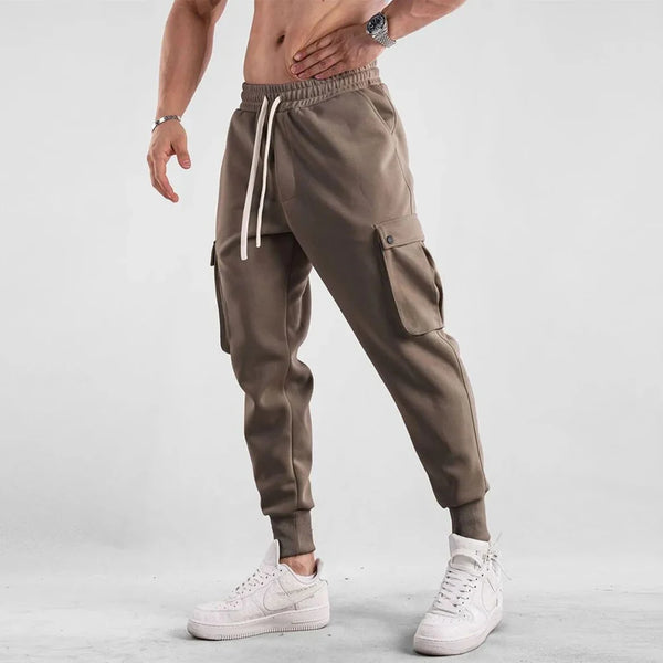Mens Casual Loose Multi-pocket Sports Trousers