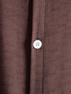 Pure Color Lapel Button Up Cotton Basics Shirts