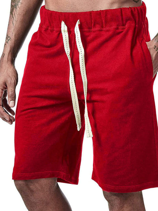 Men's Casual Loose Drawstring Sports Shorts Beach Pants