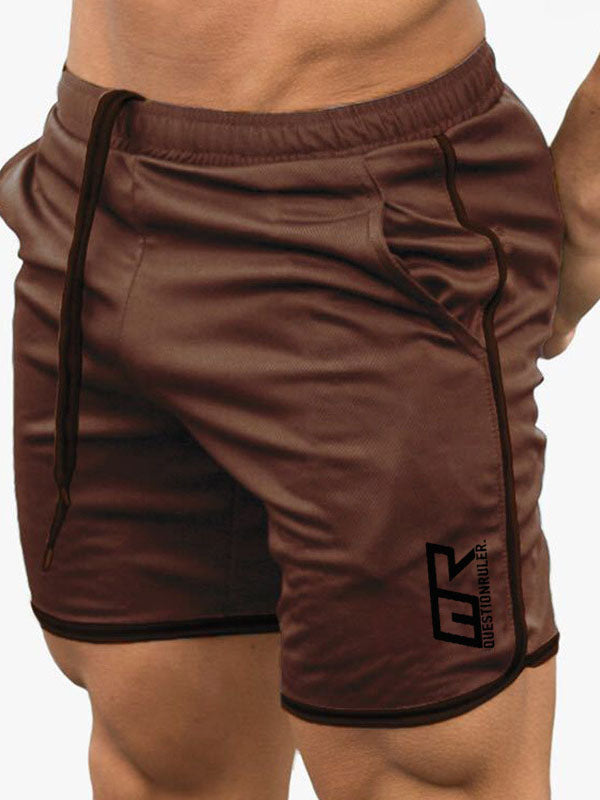 Fitness Lace-Up Stretch Thin Shorts