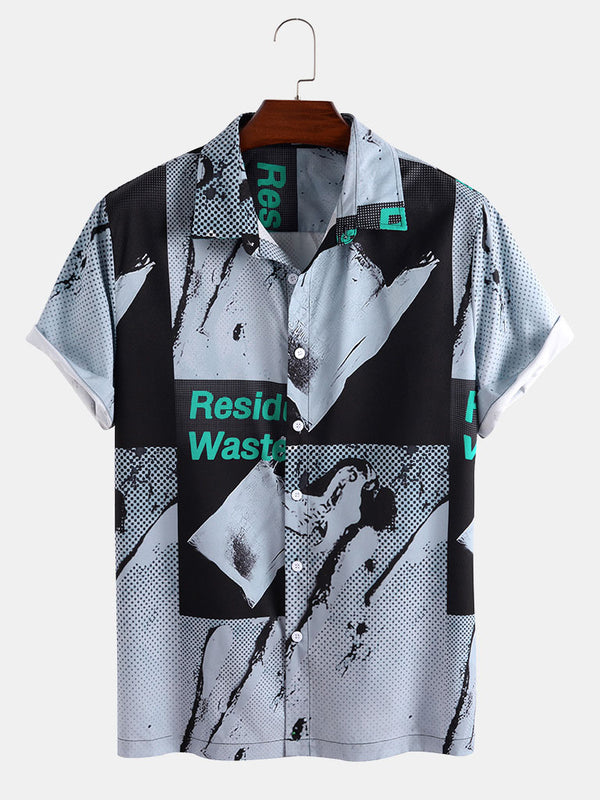 Men's Fashion Polka Dot Print Shirt