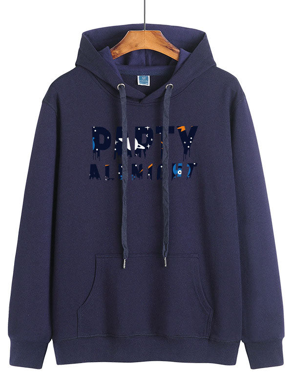 Hooded Khmer Solid Color Pullover Sweatshirt