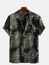 Hawaii Leaf Printed Short Sleeve  Shirt