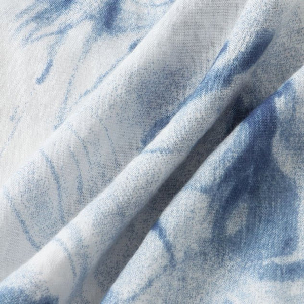 Cotton and Linen Style Gradient Art Water Pattern Linen Shirt