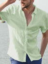 Solid Colour Short Sleeve Shirt
