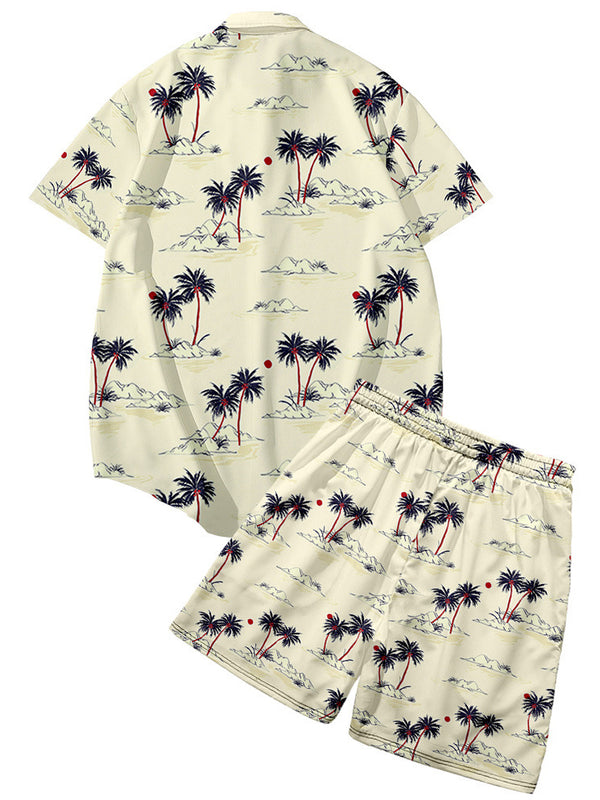 Hawaiian Floral Shirt Set