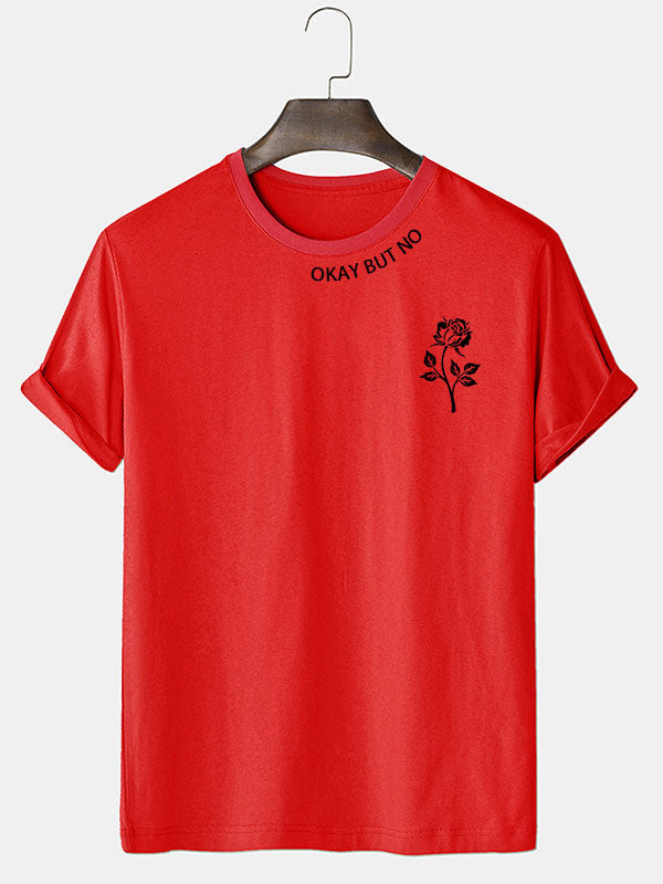 Rose Monogrammed Loose T-Shirt