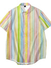 Tie-Dye Striped Print Shirt