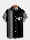 Creative Skull Graphic Short Sleeve Casual Shirt