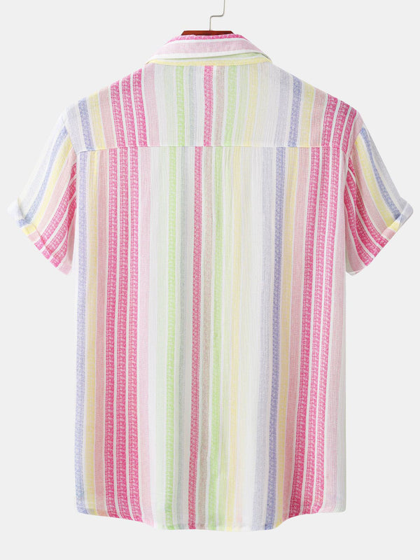 Personalised Striped Short Sleeve Shirt