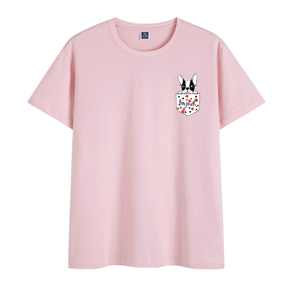 Men's Creative Puppy Short Sleeve T-Shirt