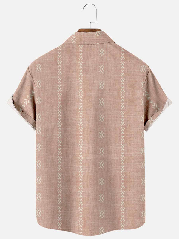 Printed Simple Casual Short Sleeved Shirt