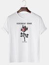 Roses Round Neck Short Sleeve T-shirt