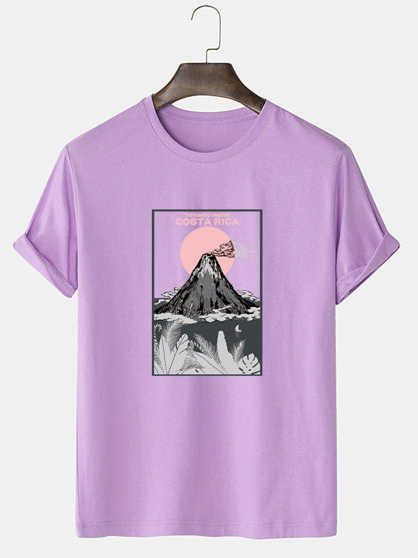 Volcano Crew Neck Short Sleeve T-shirt
