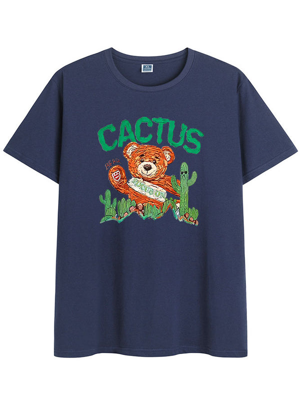 Creative Bear Crew Neck Short Sleeve T-Shirt