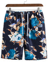 Printed Short Sleeve Beach Pants Set