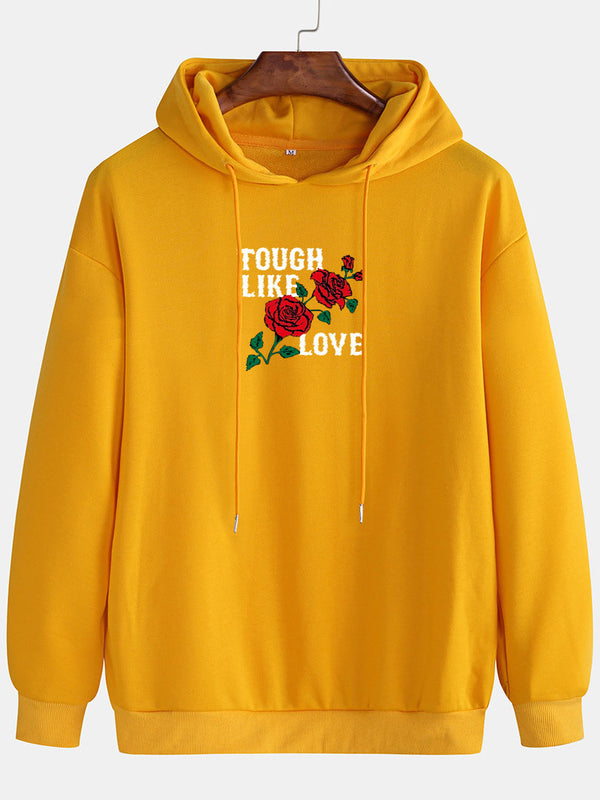 Floral Monogrammed Hooded Sweatshirt