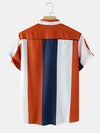 Colourful Striped Lapel Shirt