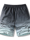 Ink Splashed Print Drawstring Beach Shorts