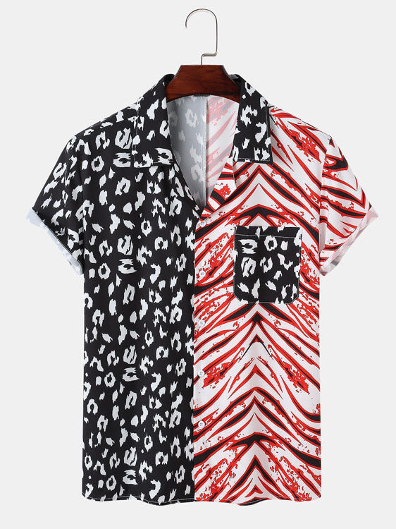 Patterned Casual Holiday Shirt