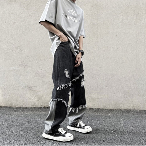 Men Hip Hop Streetwear Unisex Jeans