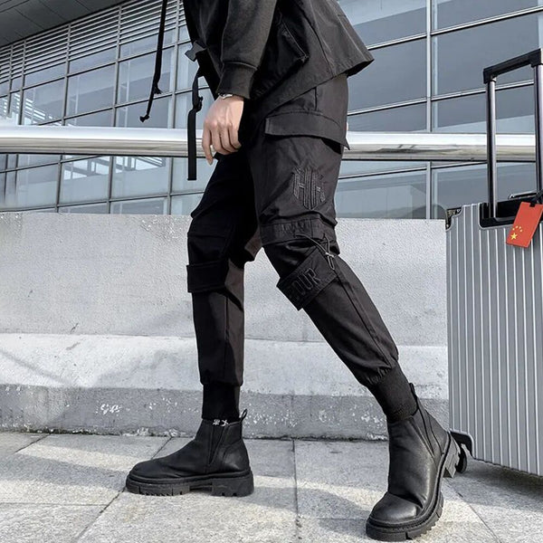 Korean style trendy functional slim design men's overalls