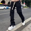 Men's High Street Hip Hop Trendy Slim Straight Cargo Pants