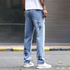 Men's Star Print Street Loose Jeans