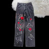 Men's West Coast Embroidered Relaxed Jeans