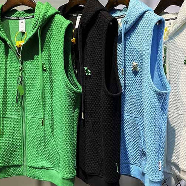 Mens Personalized Zippered Hooded Vest