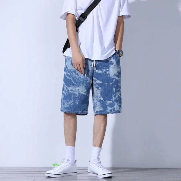 Men's fashionable casual loose printed shorts