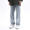 Men's Street Hip Hop Y2k Stripe Distressed Jeans
