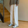 Men's waffle oversize street solid color casual pants
