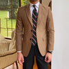 Business casual British solid color men's small suit