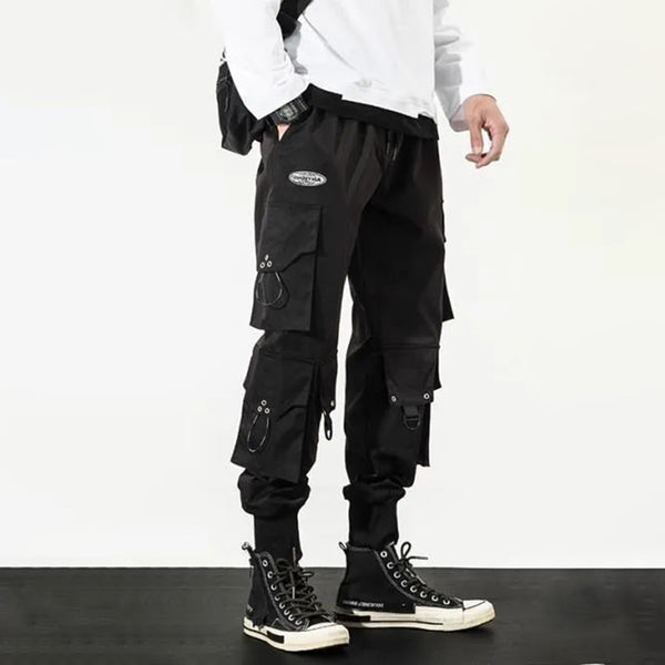 Spring and autumn men's loose all-match street hip-hop functional trousers
