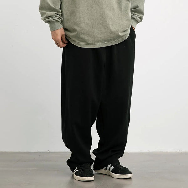 Trendy brand twill Japanese style straight drape men's casual pants