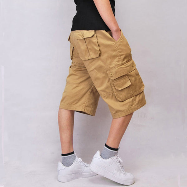 Harajuku Camo Cotton Men's Tactical Camo Cargo Shorts